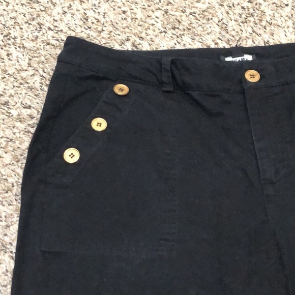 Saint + Sofia Straight Trouser Pants Size US 12 Black - Picture 3 of 10